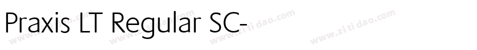 Praxis LT Regular SC字体转换
